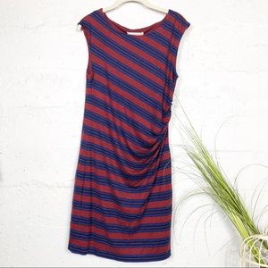 LOFT Stripes Sleeveless Dress